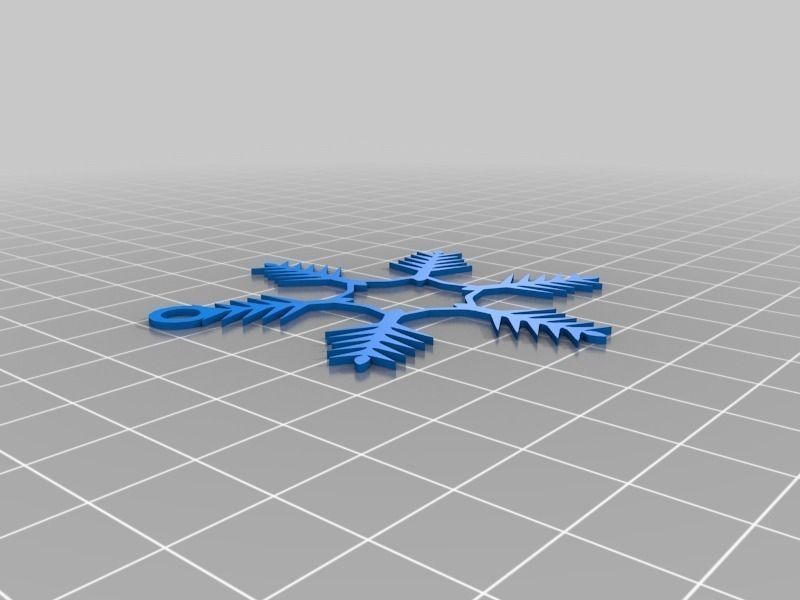 Snowflake Ornaments Free 3D print model_13