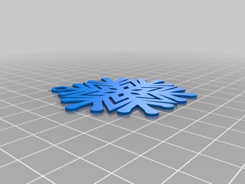 Snowflake Ornaments Free 3D print model_6