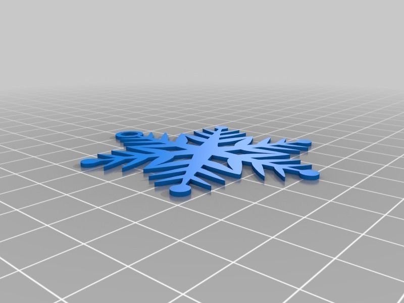 Snowflake Ornaments Free 3D print model_11