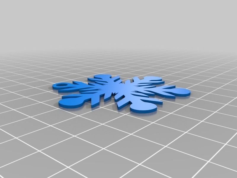 Snowflake Ornaments Free 3D print model_5