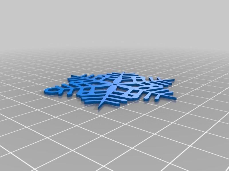 Snowflake Ornaments Free 3D print model_2