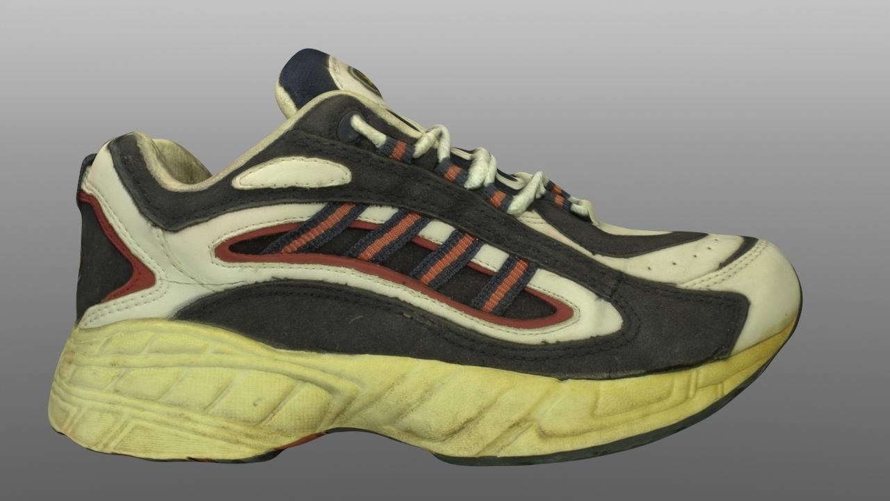 Old sneaker 3D model Low-poly 3D model_4