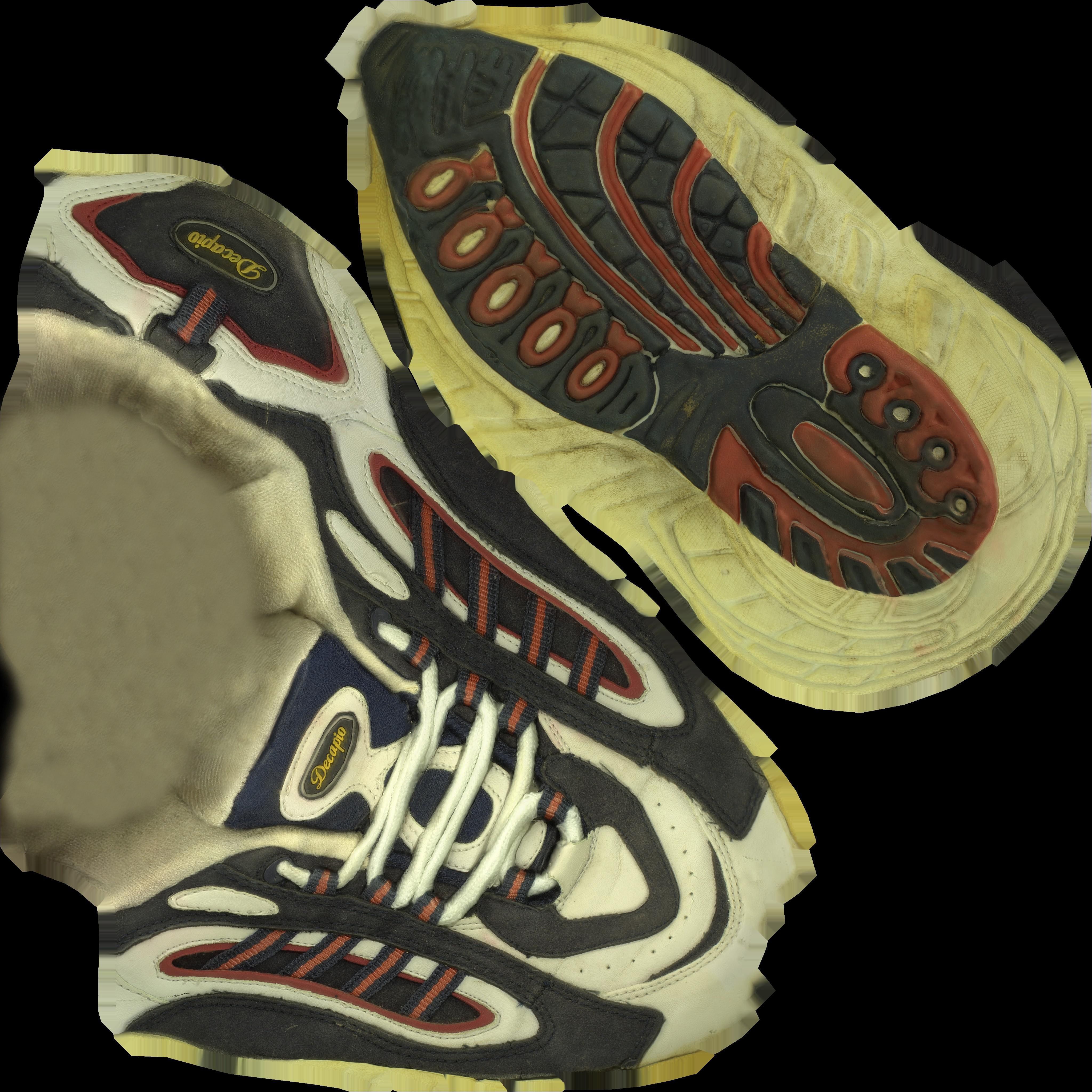 Old sneaker 3D model Low-poly 3D model_9