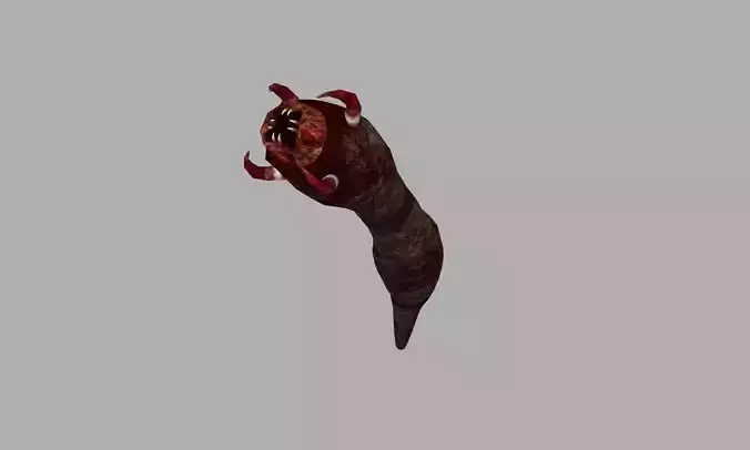 Worm 3D Low-poly 3D model