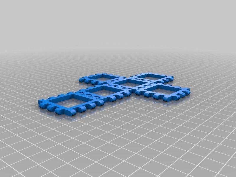 Polyhedra - Hinged Nets and Snap Tiles Free 3D print model_7