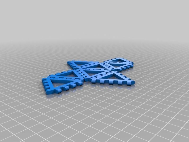 Polyhedra - Hinged Nets and Snap Tiles Free 3D print model_6