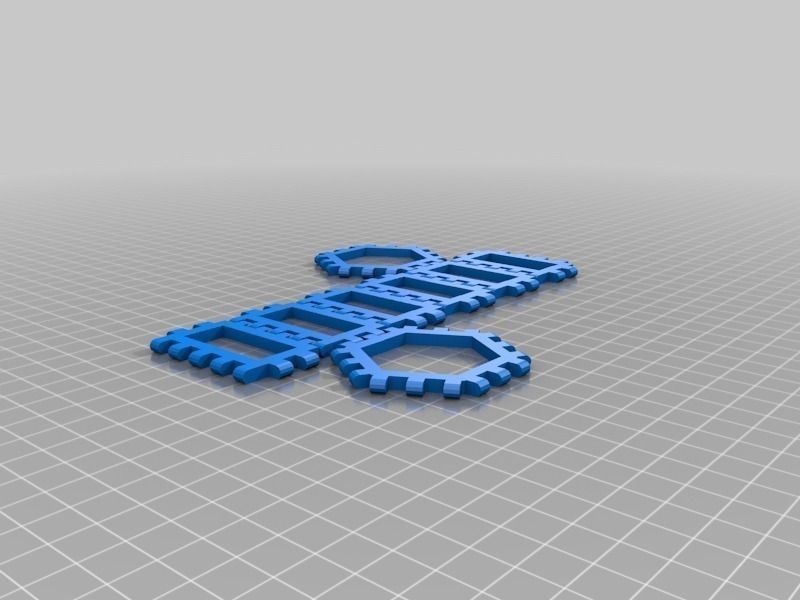 Polyhedra - Hinged Nets and Snap Tiles Free 3D print model_10