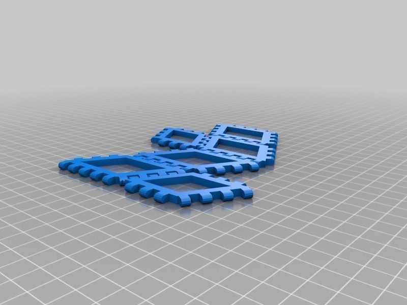 Polyhedra - Hinged Nets and Snap Tiles Free 3D print model_11