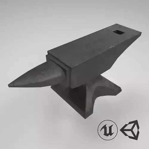 Medieval Anvil Free low-poly 3D model