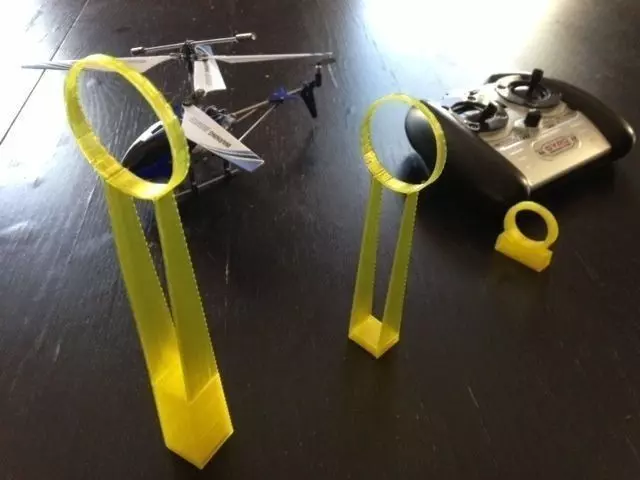 Helicopter challenge rings Free 3D print model_0