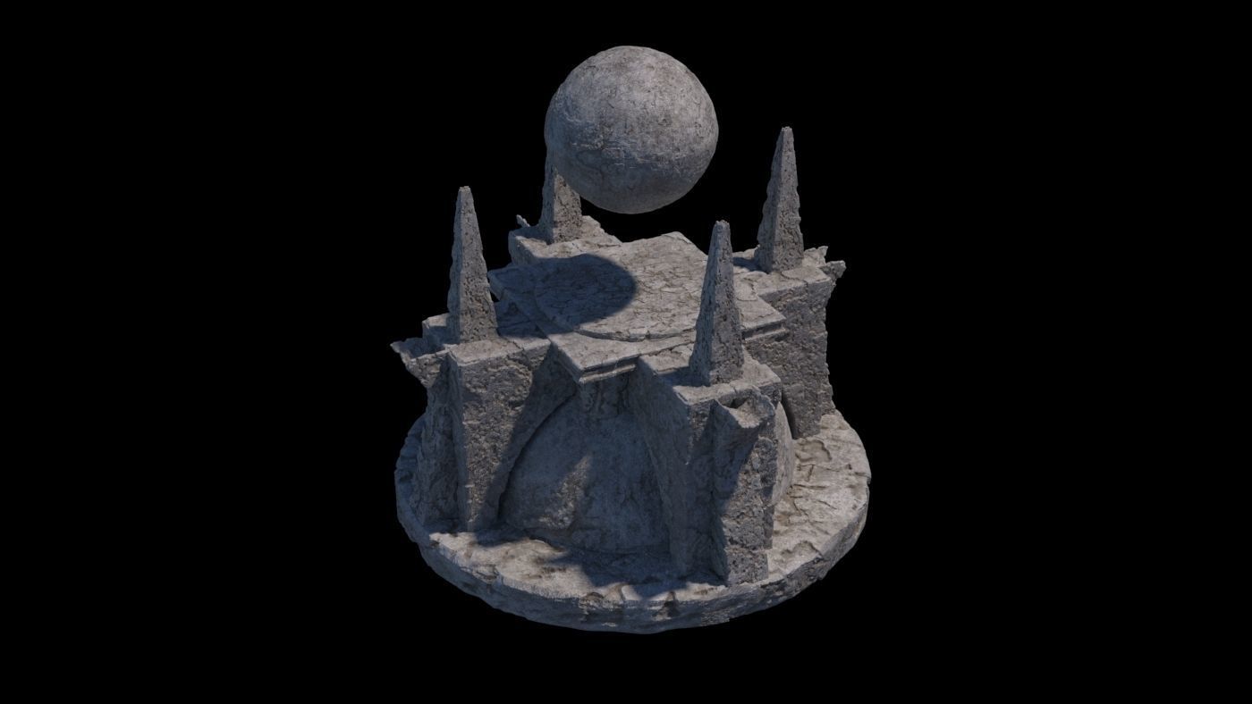 Ancient Ruin Kit - 40 plus Elements 3D model_2