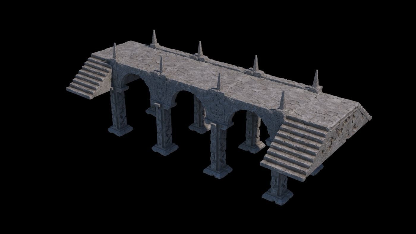 Ancient Ruin Kit - 40 plus Elements 3D model_1