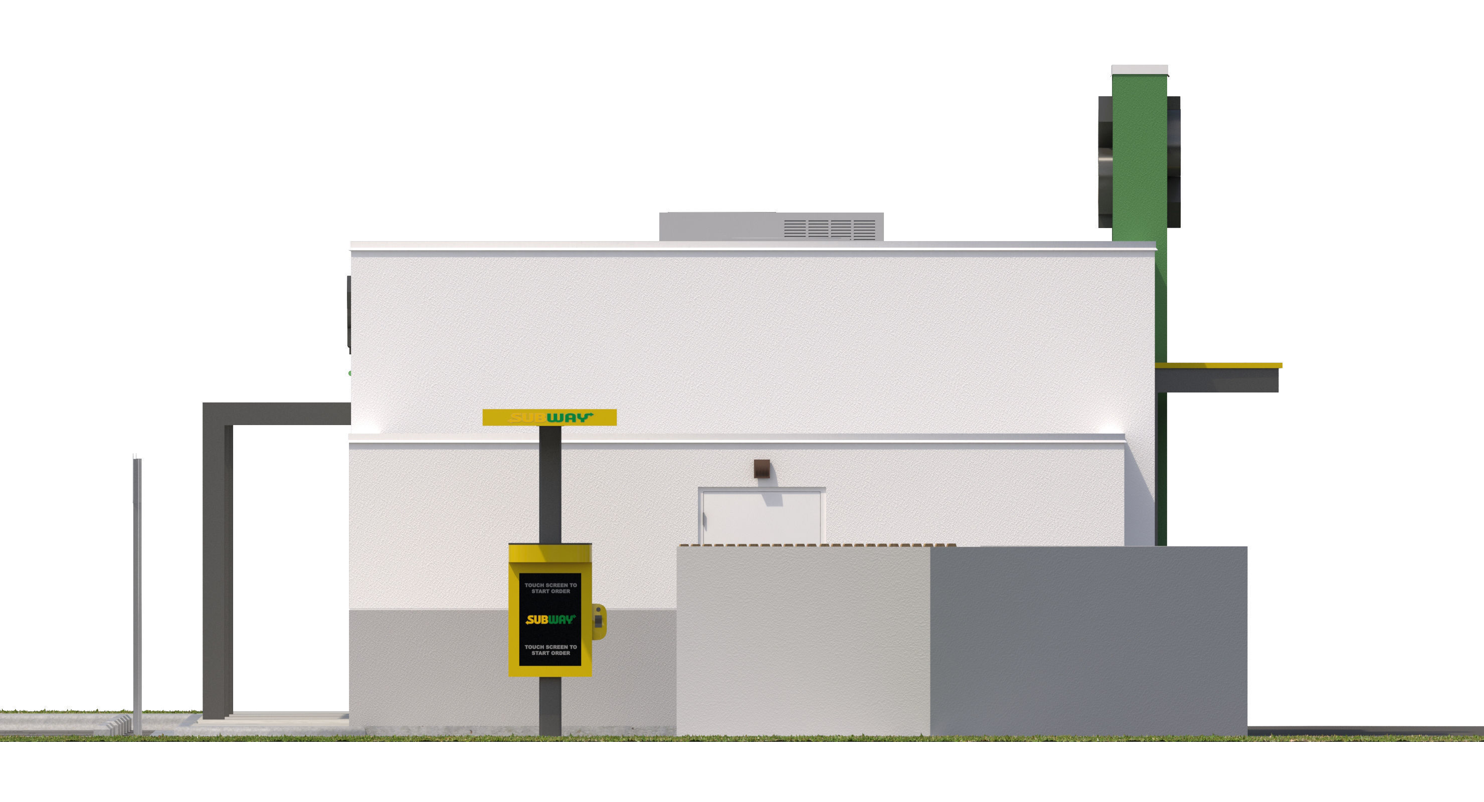 Retail-023 Subway With Site 3D model_25