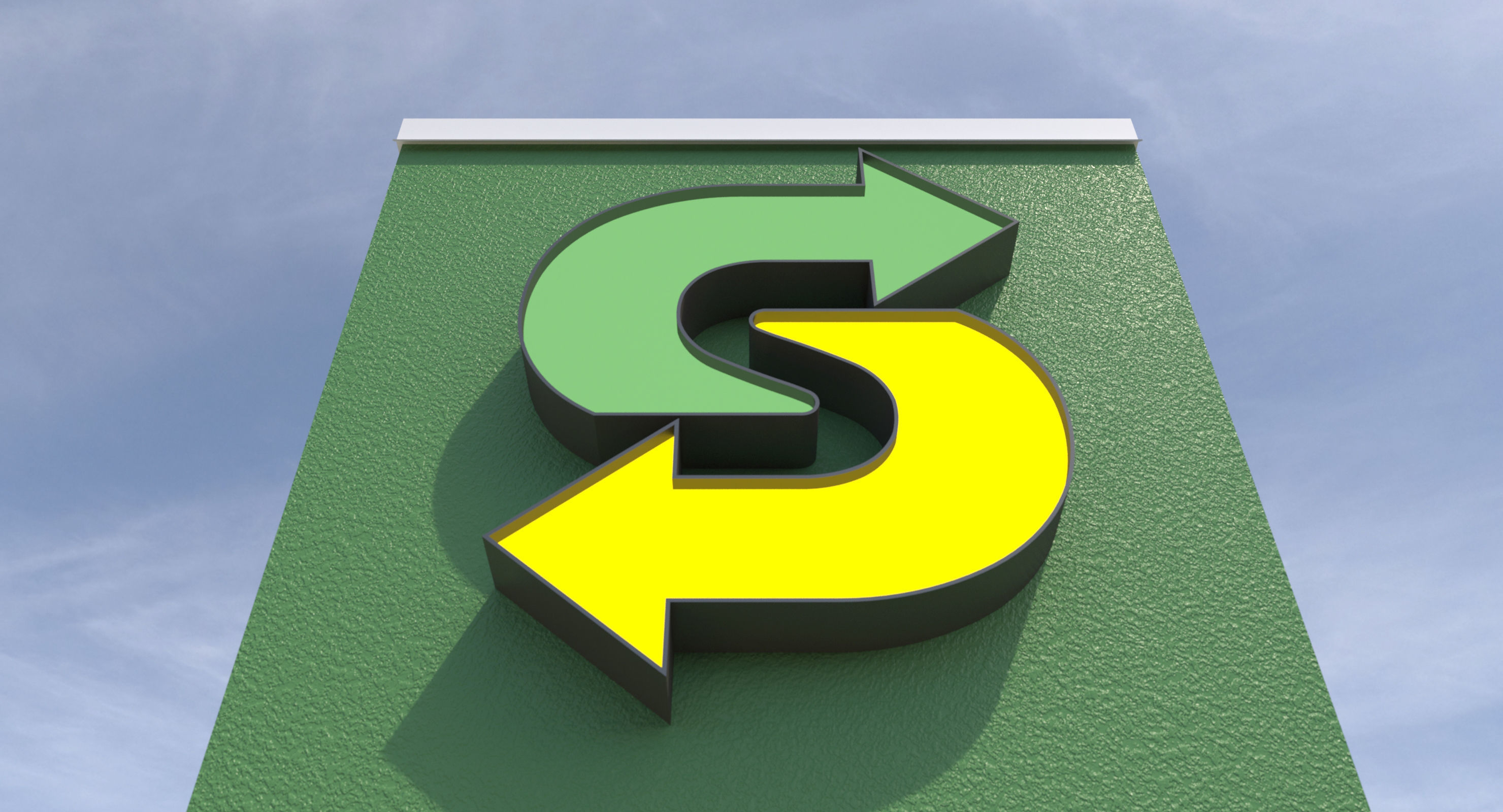 Retail-023 Subway With Site 3D model_2