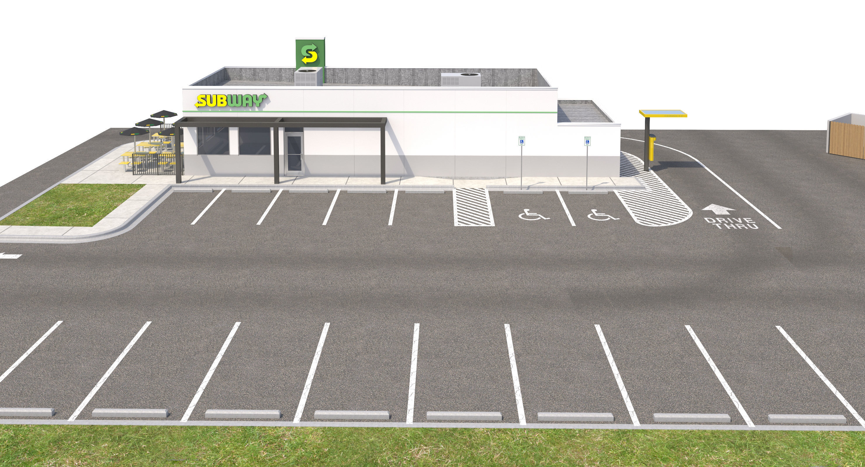 Retail-023 Subway With Site 3D model_21