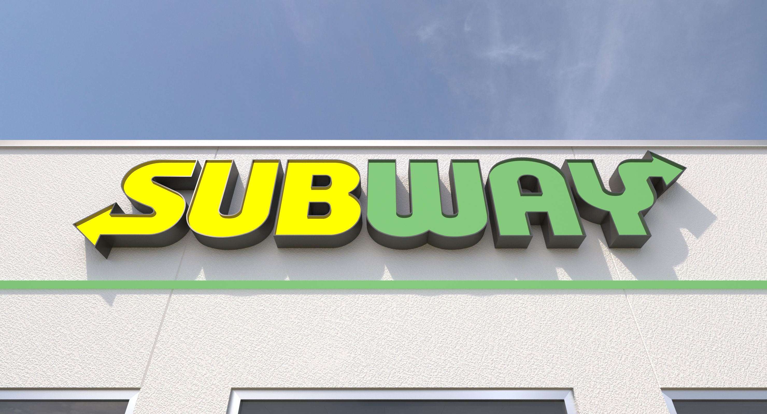 Retail-023 Subway With Site 3D model_1