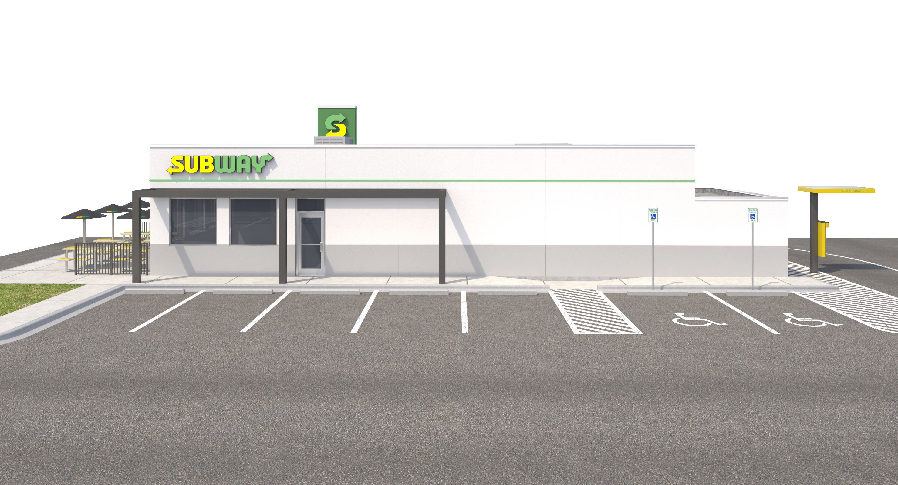 Retail-023 Subway With Site 3D model_20