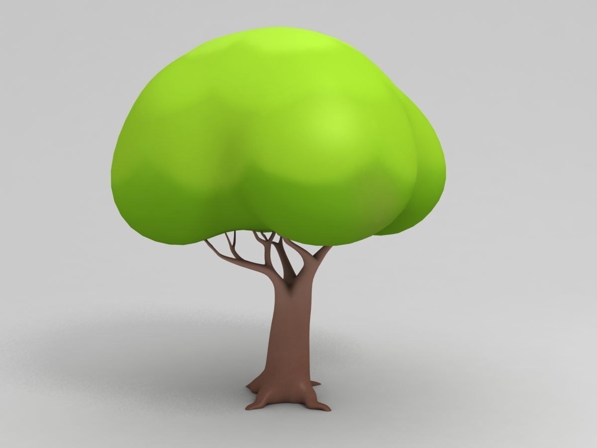 Cartoon Tree 3D model_1
