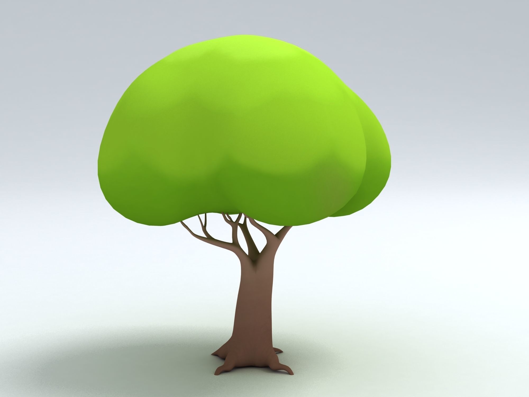 Cartoon Tree 3D model_5