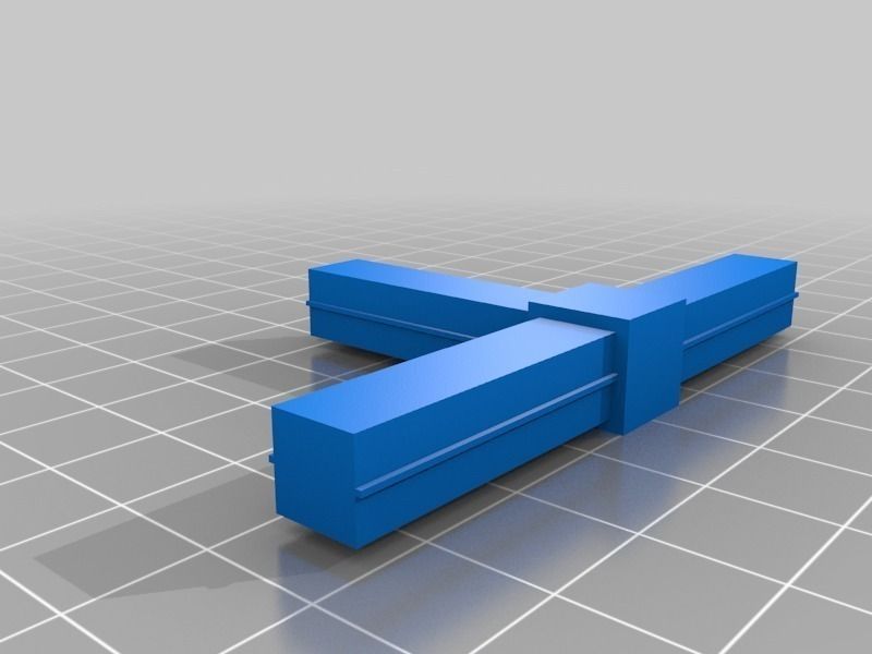 Connectors for aluminium bars Free 3D print model_3