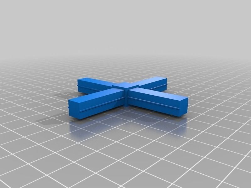 Connectors for aluminium bars Free 3D print model_2
