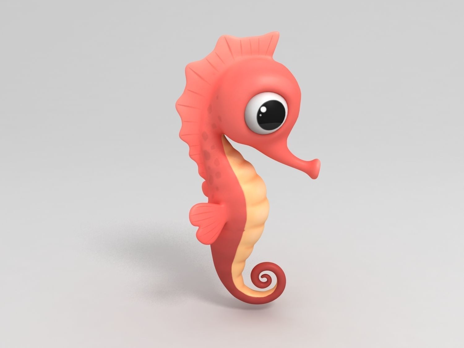 Seahorse 3D model_2