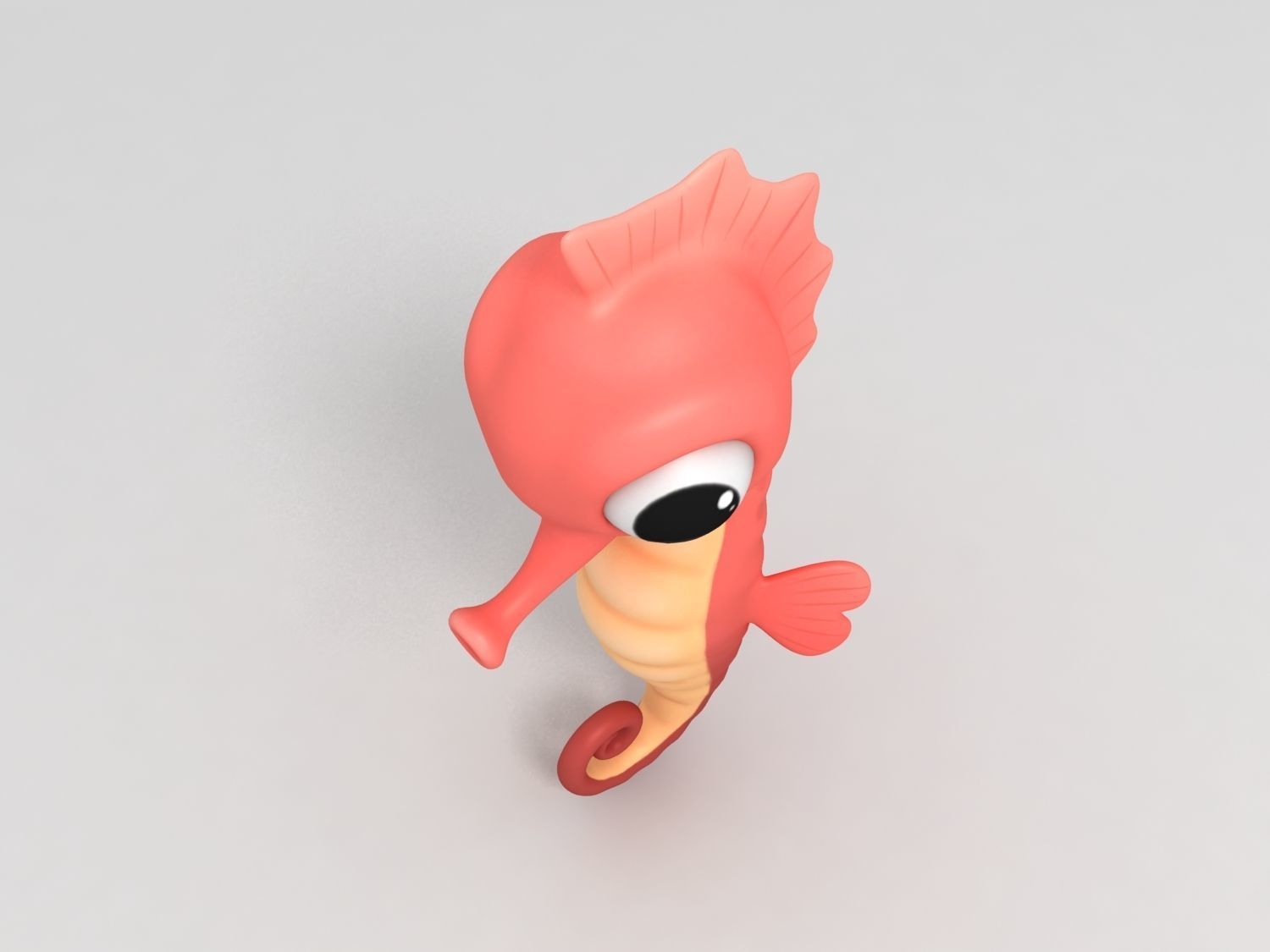 Seahorse 3D model_5