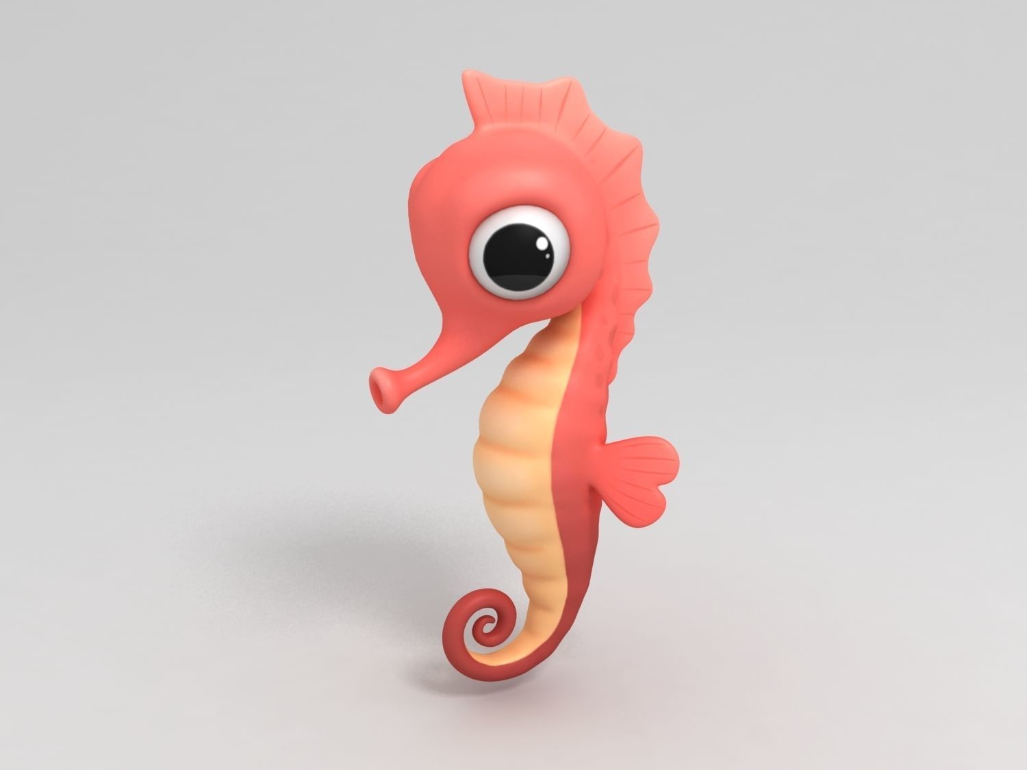 Seahorse 3D model_1