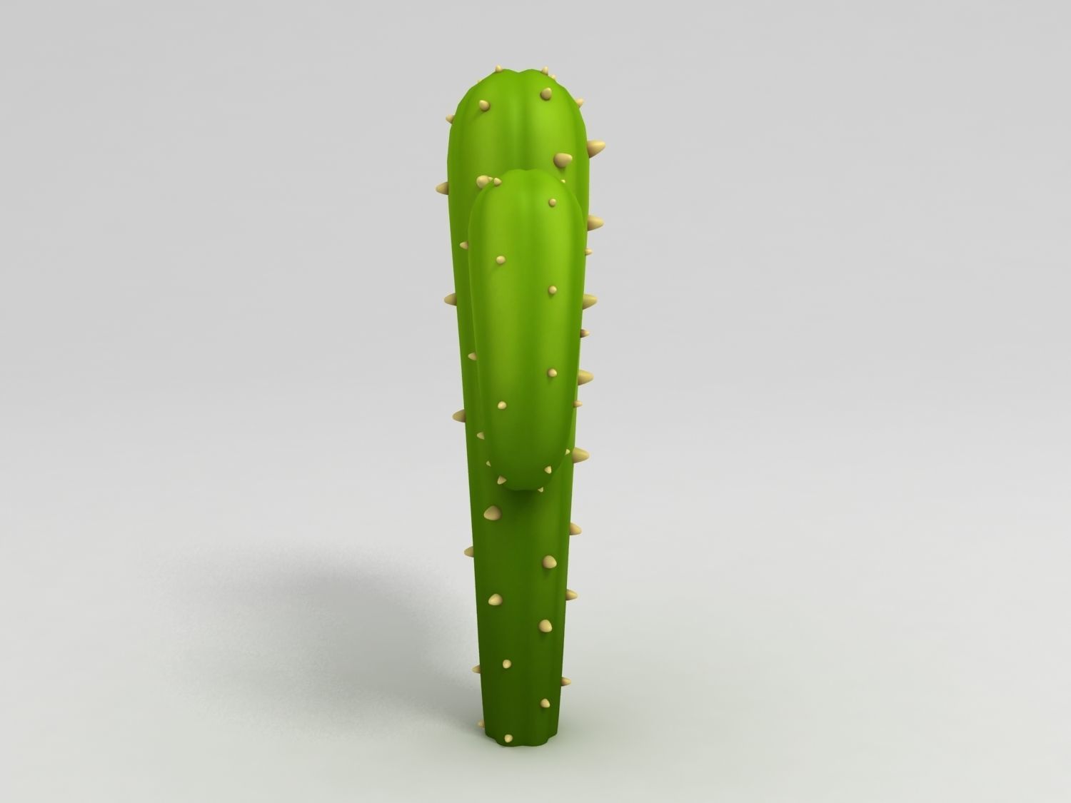 Cartoon Cactus 3D model_3