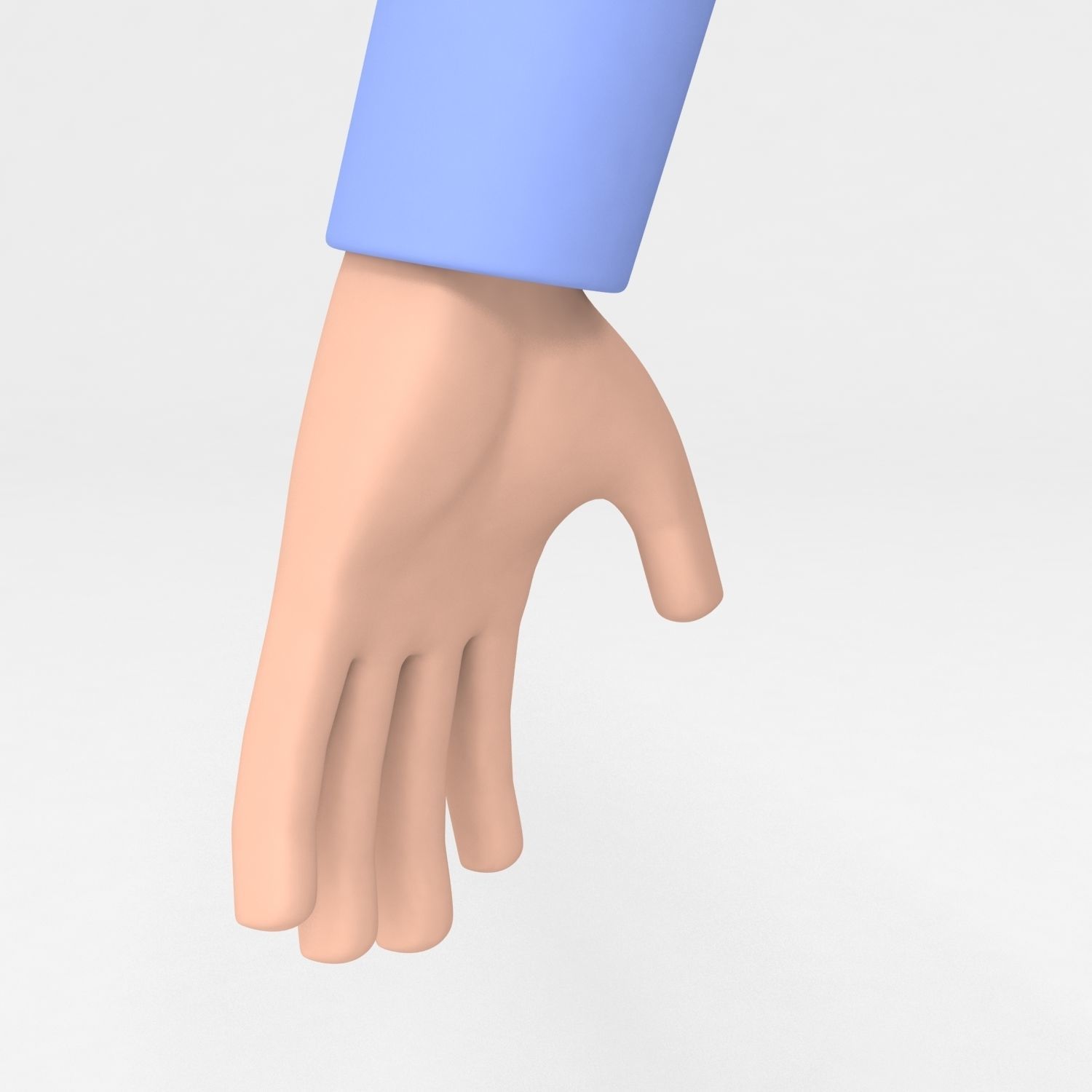 Cartoon Office Man model 3D model_11