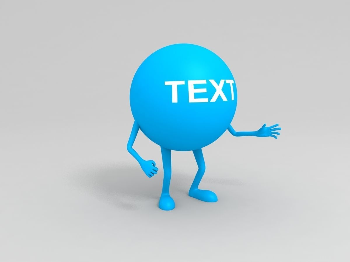 Rigged Cartoon Ball Man 3D model 3D model_2