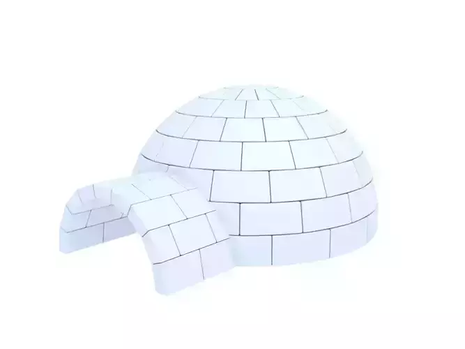 Igloo 3D model 3D model