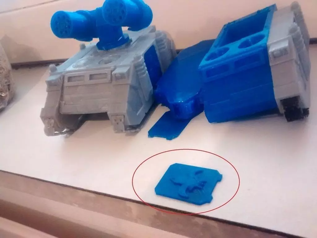 Tank door with Custom Emblem Free 3D print model_0