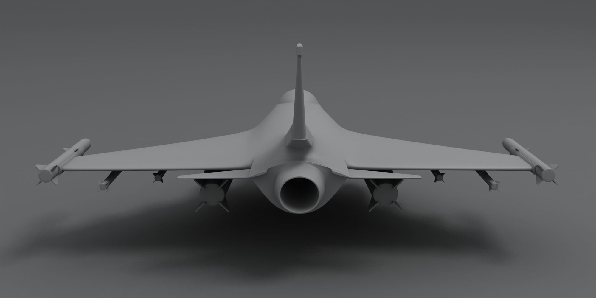 F16 Fighter Plane Free 3D model_4