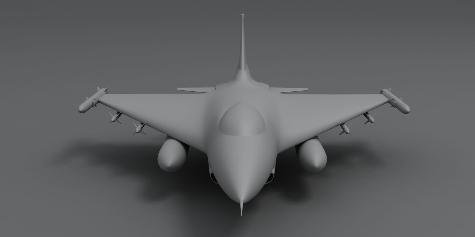 F16 Fighter Plane Free 3D model_1