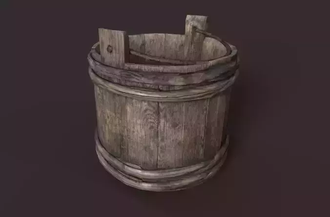 Wooden bucket