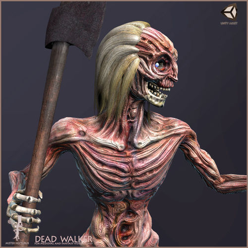 Dead Walker Low-poly 3D model