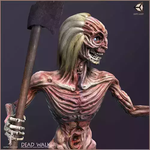 Dead Walker Low-poly 3D model
