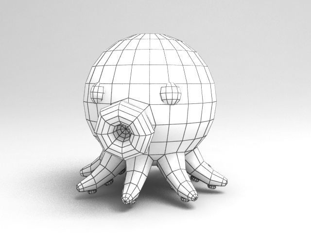 Octopus model 3D model_2