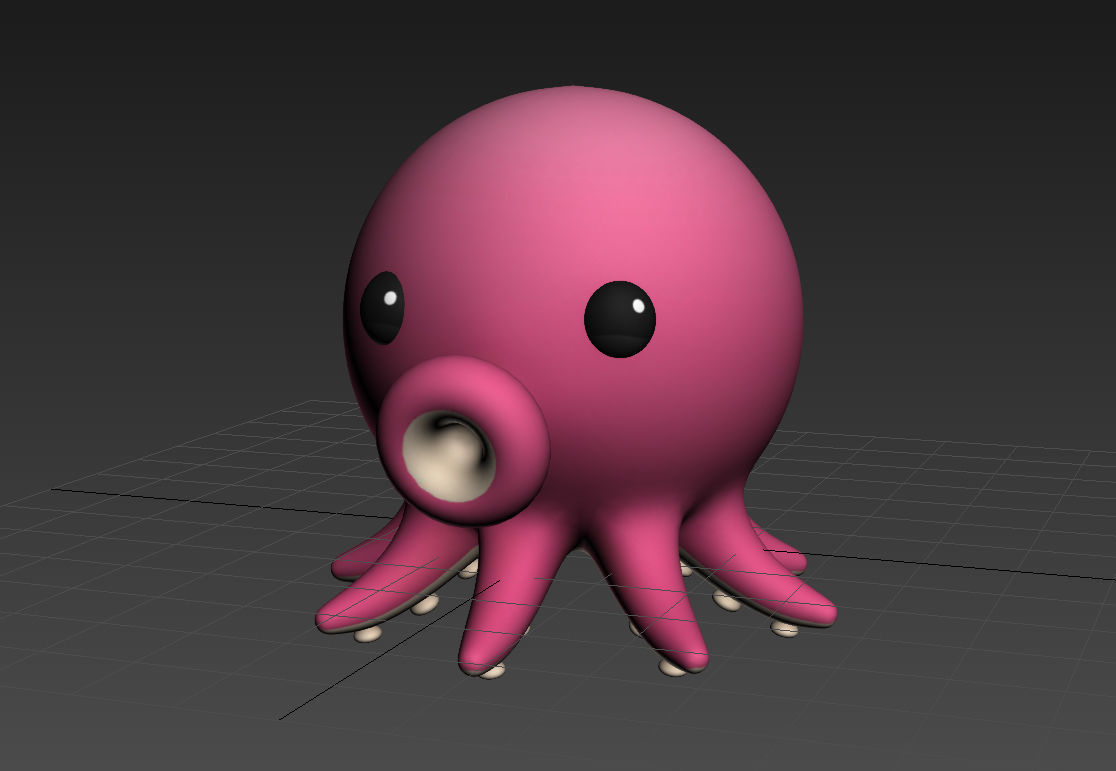 Octopus model 3D model_7
