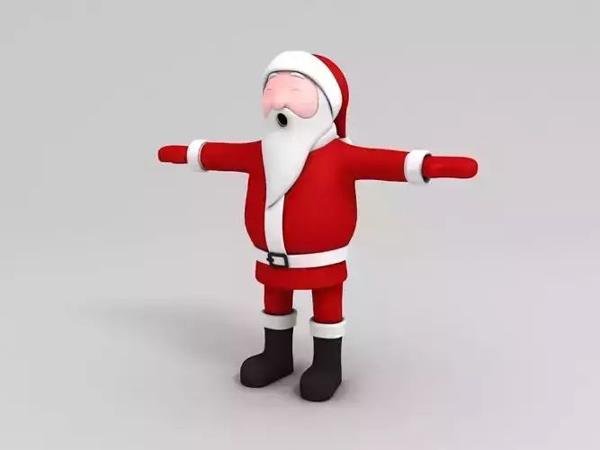 Santa Character Free 3D model