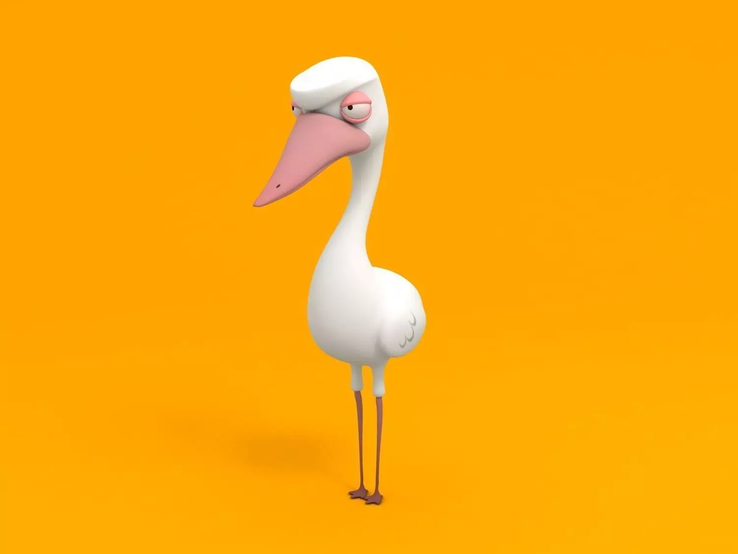 Duck Character Free 3D model