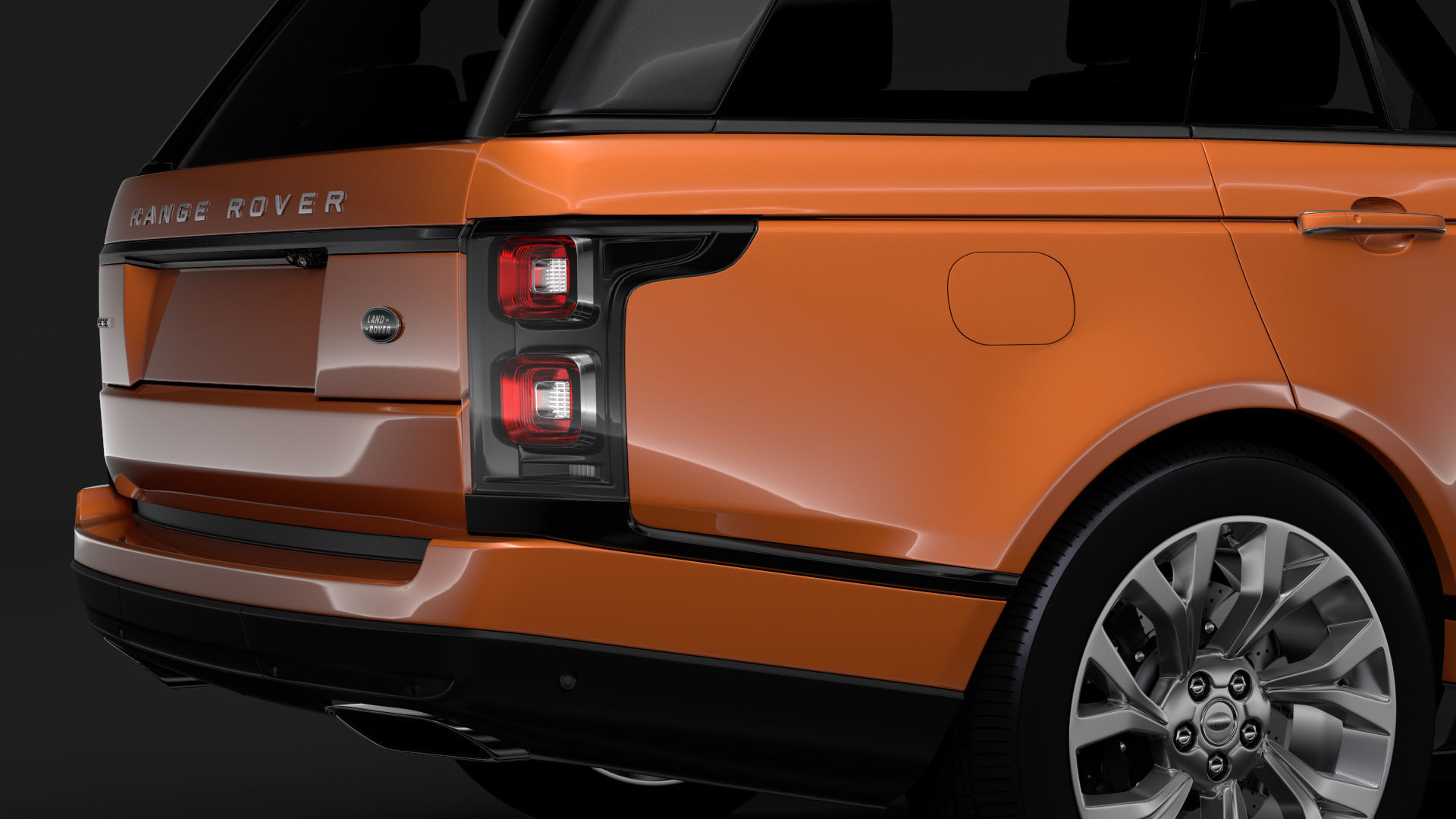 Range Rover HSE Td6 LWB L405 2018 3D model_7