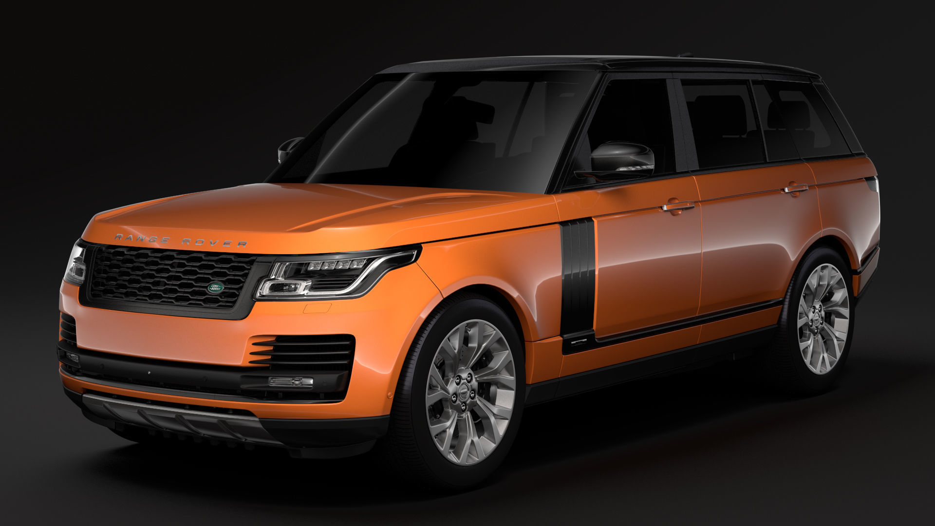 Range Rover HSE Td6 LWB L405 2018 3D model_3