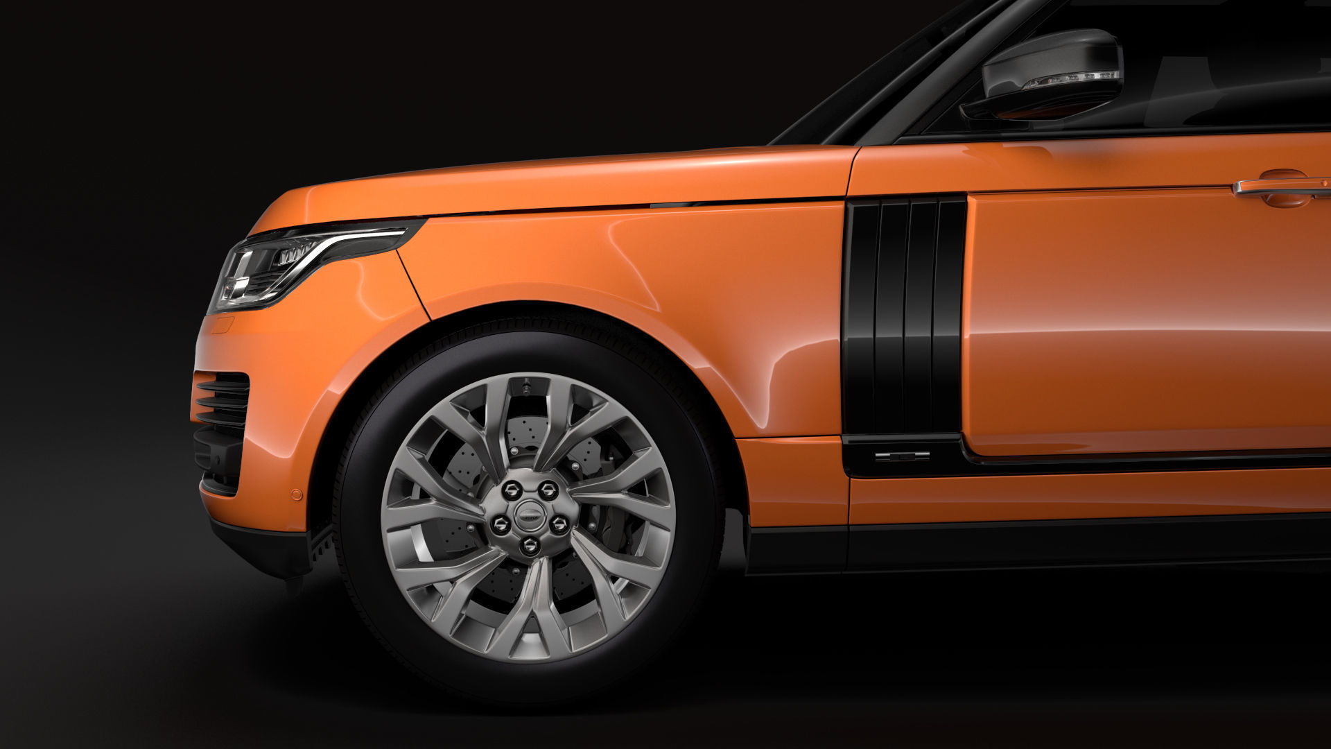 Range Rover HSE Td6 LWB L405 2018 3D model_10