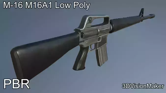 M16-M16A1 Low Poly rifle