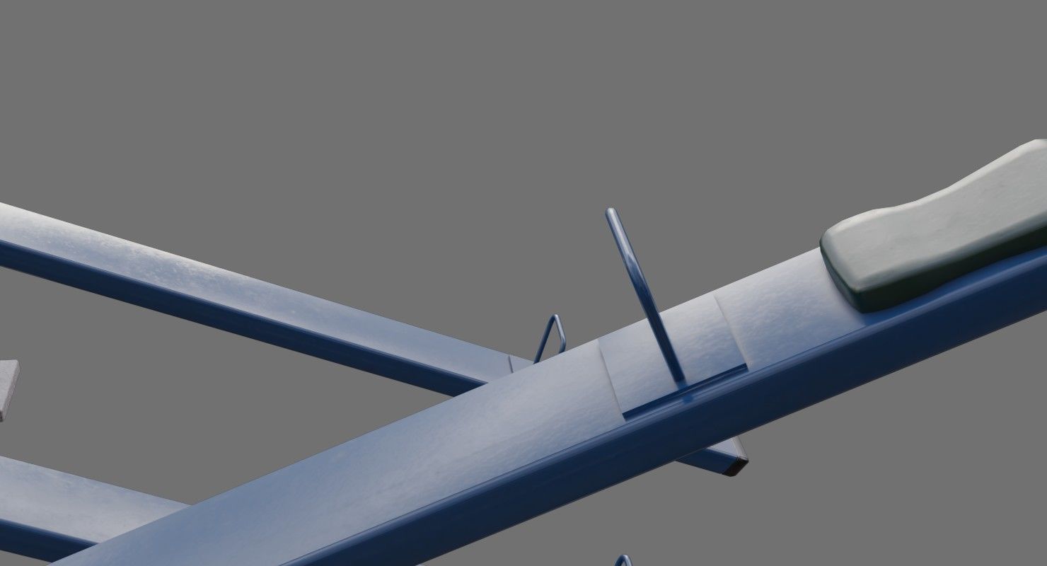 Seesaw 1A Low-poly 3D model_5