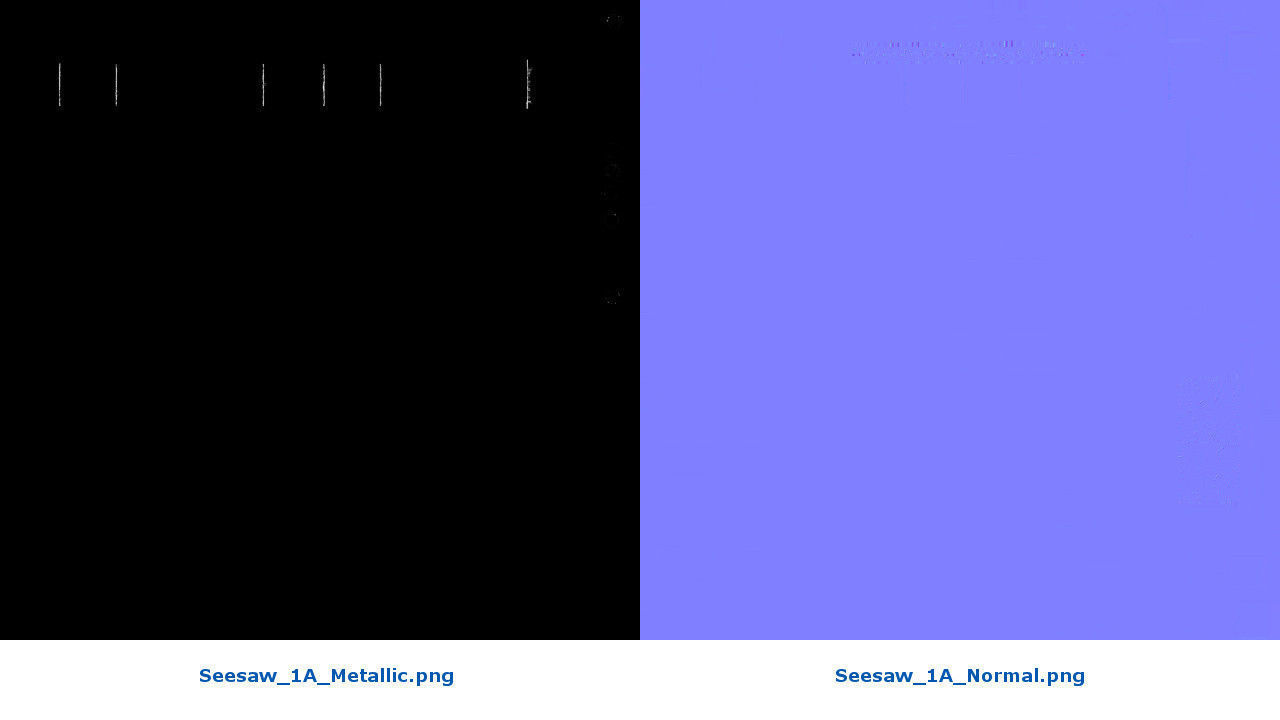 Seesaw 1A Low-poly 3D model_8