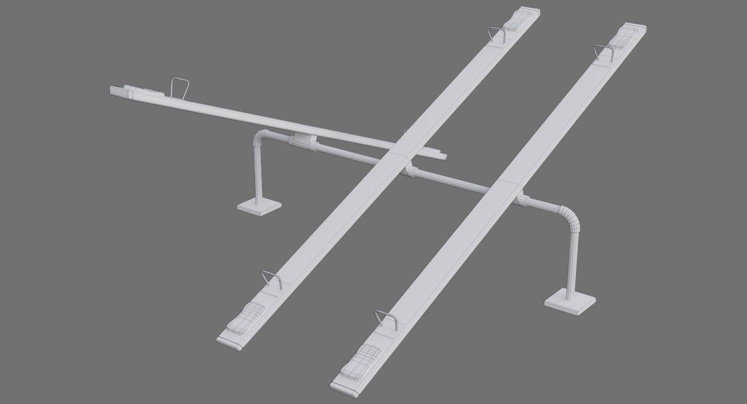 Seesaw 1A Low-poly 3D model_6