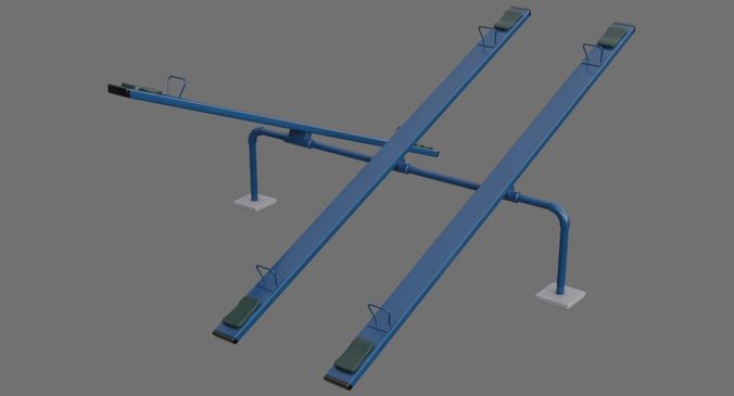 Seesaw 1A Low-poly 3D model